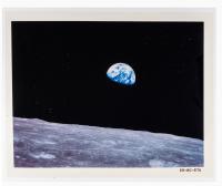 Apollo 8 Earthrise Transparencies Including "Earthrise" AS8-14-2383