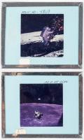 Apollo 11 Glass Slides Includes Buzz Aldrin's Lunar Descent, From The Collection Of Dick Underwood