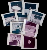 Apollo 11 Red Numbered Photos Includes Neil Armstrong's Footprint From The Collection Of Dick Underwood