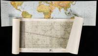 Apollo 12: Original Apollo Lunar Orbit Map, First Edition October 8, 1969, Revolutions 1, 18, 19, 38, 39 and 45