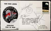 Apollo 13 Crew Signed Cover Signed By John Swigert, Fred Haise And James Lovell