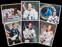 Apollo 14-16 Collection: 15 Signed Pieces including 10 Signed NASA Color Photos by Individual Crew Members