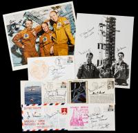 Collection Of Skylab Covers And Photos Many Signed By Joseph Kerwin, Paul Weitz and Charles Conrad