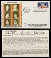 Women Astronauts First Day Cover With Insert Signed By Anna Fisher, Shannon Lucid, Judy Resnik, Sally Ride, Rhea Seddon And Kath