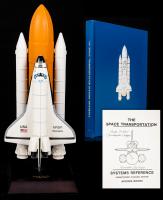 Outstanding Discovery Shuttle Model And Hardcover Of The Space Transportation Systems Reference