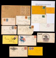 US Group Of About 80 Interesting Covers.
Mostly 19th & early 20th century items with advertising, mourning, patriotic, etc., co