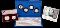 John Kennedy, F. Collection: Kennedy of Two 50th Anniversary Half Dollar Sets and One Set Including the Robert F. Kennedy $1 Mem