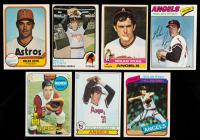 Seven Baseball Cards: Six (6) Different Cards of HOF Nolan Ryan and One of HOF Johnny Bench