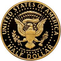 2014-W 50th Anniversary Kennedy Half Dollar Gold Proof Coin - 2