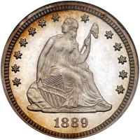 1889 Liberty Seated 25C NGC PF65 CAM