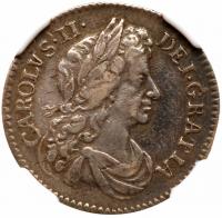 Great Britain. Sixpence, 1683 NGC EF45