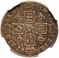 Great Britain. Sixpence, 1683 NGC EF45 - 2
