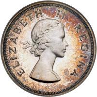 South Africa. 5 Shillings, 1955 PCGS PF64 CAM