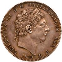 Great Britain. Crown, 1818 PCGS MS62