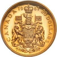 Canada. 20 Dollars, 1967 PCGS PF68 CAM - 2