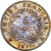 France. 5 Francs, 1810-A AU Details - 2