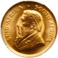 South Africa. Â½ Krugerrand, 1982 PCGS MS66