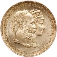 Austria. 2 Gulden, 1879 PCGS MS64