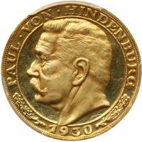 Germany. Gold Medal, 1930 PCGS Specimen 64