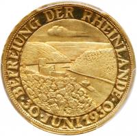 Germany. Gold Medal, 1930 PCGS Specimen 64 - 2