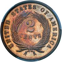 1870 2C PCGS PF66 RD - 2