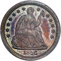 1856 Liberty Seated H10C PCGS Proof 66