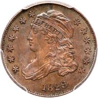 1829. Small 10Â¢. JR-7, Rarity 1