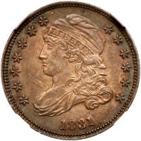 1831 Bust 10C NGC MS64