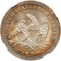 1857 Liberty Seated 25C NGC MS67 - 2