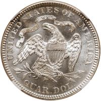 1877 Liberty Seated 25C NGC MS67 - 2