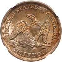 1856-O Liberty Seated 50C NGC MS65 - 2