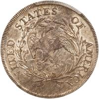 1797 Bust $1. 9 Stars L, 7 R, Lg Letters PCGS AU58 - 2