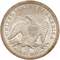 1859-S Liberty Seated $1 PCGS MS62 - 2