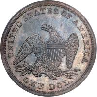 1863 Liberty Seated $1 PCGS Proof 66 - 2