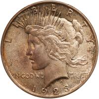 1923-D Peace $1 PCGS MS66