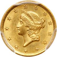 1852-O $1 Gold Liberty PCGS MS64