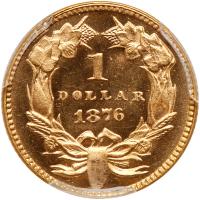 1876 $1 Gold Indian PCGS MS67 - 2