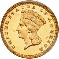 1885 $1 Gold Indian PCGS PF65 CAM