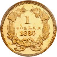 1885 $1 Gold Indian PCGS PF65 CAM - 2