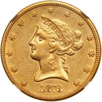 1873-CC $10 Liberty NGC AU53