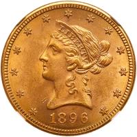 1896-S $10 Liberty NGC MS63