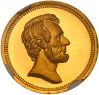 Undated (1864-66) Washington - Lincoln Medal, J-PR-30 - 2