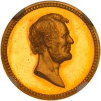 Undated (1882) Lincoln - Garfield Medal, J-PR-41 NGC MS64 DPL