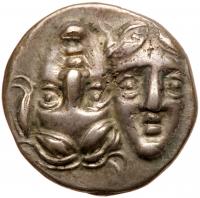 Moesia, Istros. Silver Drachm (5.64 g), 4th century BC Nearly EF