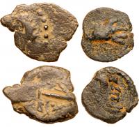 Judea. Herodian Dynasty. Herod I The Great, ca. 40 BCE. Lot of 2 Bronzes
