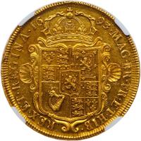 Great Britain. 5 Guineas, 1693 NGC AU58 - 2