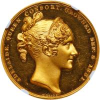 Great Britain. Official Coronation Gold Medal, 1831 NGC Proof - 2