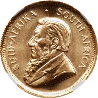 South Africa. Â¼ Krugerrand, 1982 NGC MS68