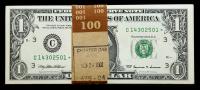 1999 $1.00 Pack of 100 Star Notes all Consecutively Numbered. Fr. 1926-C* Federal Reserve