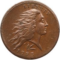 1793 S-11c R3- Wreath Cent with Lettered Edge VF20+